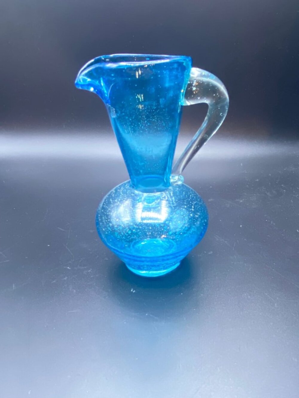 Blue Speckled w/glitter Pitcher